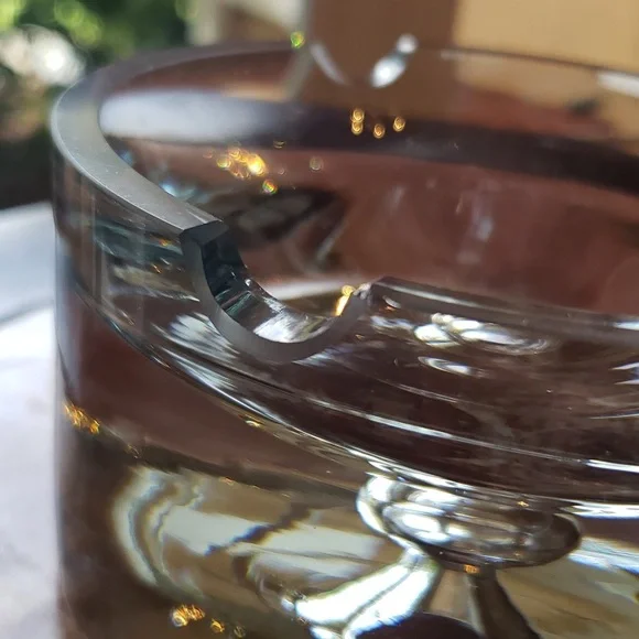 KROSNO Poland Bubble Glass Ashtray